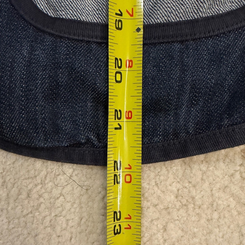Vintage Y2K Levis San Francisco Denim Blazer Womens M Dark Wash Patch Pocket - Picture 9 of 14